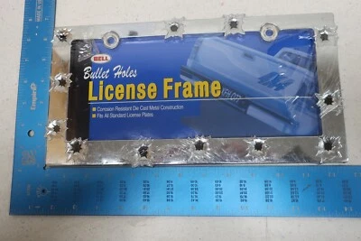 Marco de matrícula Agujeros de bala Gángster Die Cast Car Metal Soporte automático F11 Foto 1 de 2