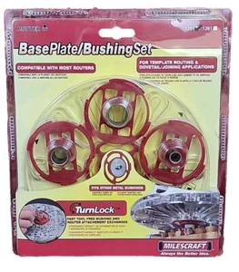 Juego de placa base/buje Milescraft 1201 para routers sellado - Imagen 1 de 12