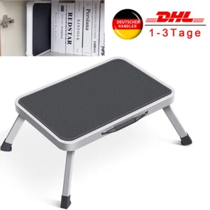 FALTBARER TRITTHOCKER ZUSAMMENKLAPPbar TRITTSTUFE CAMPING BAD KÜCHE 17,5 x 12'' - Bild 1 von 13