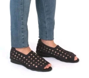 Arche Drick Slip On Sandals Nubuck Leather French Artsy Minimalist Summer 7 - Picture 1 of 8