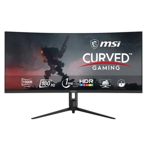 MSI MAG 342CQR E2 34" Curved Ultrawide Quad HD 180Hz 1ms Gaming Monitor - Black - Picture 1 of 6