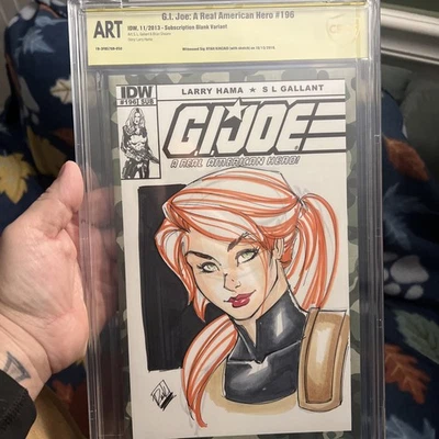 🤩🔥G.I. Joe A Real American Hero #196 Blank W/ Custom Art Cover By Ryan Kincaid - Image 1 of 4