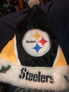 Pittsburgh Steelers NFL Holiday Nikolausmütze bestickt schwarz gelb - Bild 1 von 5