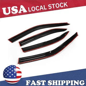 Vent Shade Fits For Honda Civic 1996-2000 JDM Mugen Style 3D Wavy Tape-on Nmsrko - Picture 1 of 7
