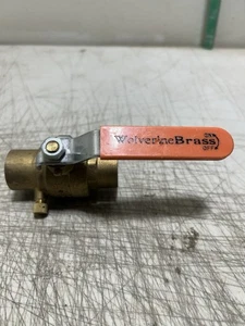 Wolverine Brass 1" Lead Free Solid Brass Ball Valve 600 WOG With Drain Port - Picture 1 of 4