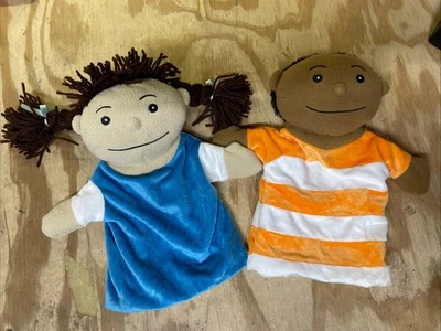 Second Step Early Learning African American Boy And Girl Plush Hand Puppet  12” - Image 1 of 4