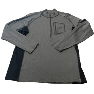 Kuiu Ultra Merino 145 Men’s XXL 1/2 Zip Hunting Shirt Baselayer Gray Black - Picture 1 of 9