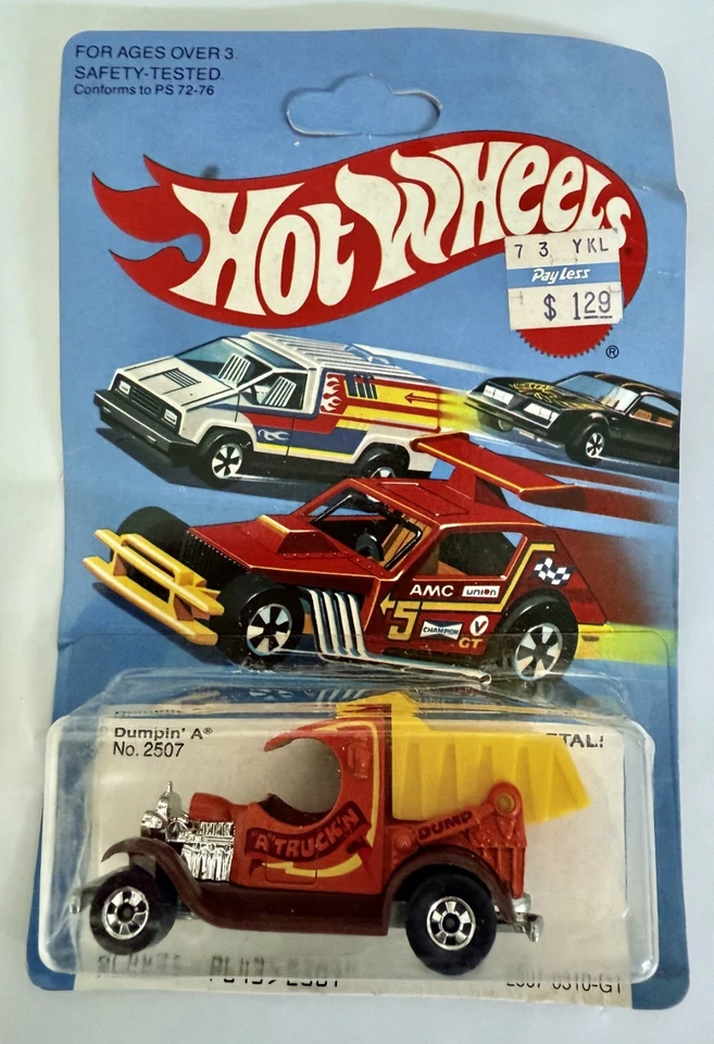 De colección 1977 Hot Wheels Dumpin A Truck casi nuevo-m #2507 Hong Kong tarjeta sin perforar Foto 1 de 4