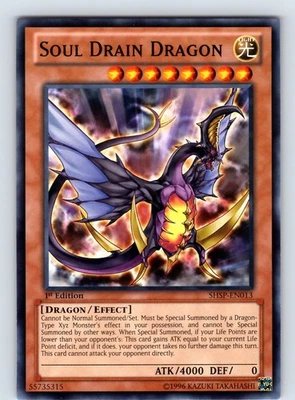 Soul Drain Dragon Common 1st Edition SHSP-EN013 LP - Image 1 of 2