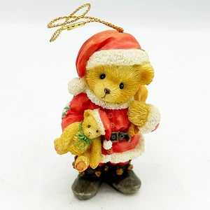 Cherished Teddies Bear Dressed As Santa 1995 Christmas Ornament - Picture 1 of 9