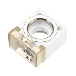 MECCANIXITY Terminal Fuse, 250A Block 58V DC Marine Silver - Picture 1 of 6