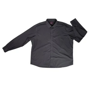 Camisa de Vestir UNTUCKit Abotonada Para Hombres XXXL Negra Piedra Manga Larga Normcore COMO NUEVA - Imagen 1 de 10