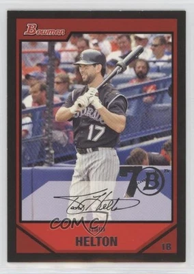 2017 Bowman 70th Anniversary Buybacks Silver Todd Helton #2007-96 HOF - Image 1 of 2
