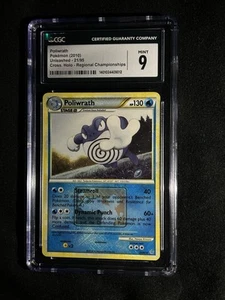 Pokemon CGC 9 MINT Poliwrath 21/95 Regional Championships Promo Holo 2010 - Picture 1 of 2