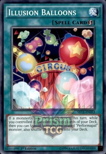 1st Ed Illusion Balloons SECE-EN053 Yugioh - Image 1 of 1