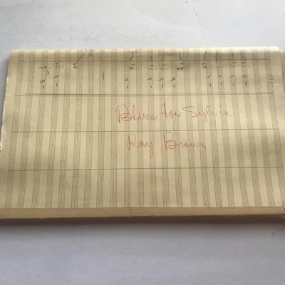 Partituras originales manuscritas de RAY BROWN ESTATE "BLUES FOR SYLVIA" Foto 1 de 4