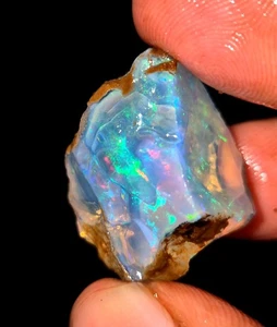 Ópalo Welo etíope ópalo de fuego natural áspero cristal crudo multi fuego superior elige ópalo - Imagen 1 de 6
