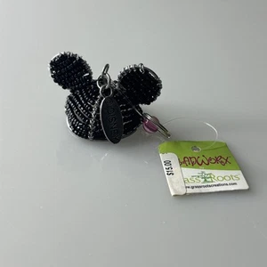 Mickey Mouse Hat Glass Word Arribas Ornament/Keychain - Picture 1 of 4