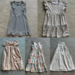 Lot Of 5 Girls Dresses Sizes 12/14 Zara Steve Madden - Picture 1 of 22