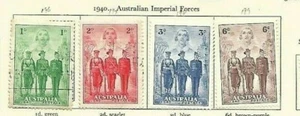 AUSTRALIEN -1940 - '' Australian Imperial Forces '' - Set SG 196/99 - LMM - Bild 1 von 1