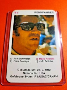 Mario Andretti 🏁🏎 1972 Piatnik Trade Card Formula One - Picture 1 of 2