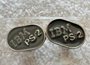Vintage IBM PS/2 Personnal System Computer advertising Lapel Hat Pin ~ 1991 - Picture 1 of 3