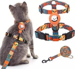 BINGPET Cat Harness and Leash Set Escape Proof for Walking,Adjustable Kitten Har - Picture 1 of 12