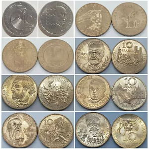 Monnaies 10 Francs Espace Gambetta Garros Capetien Hugo Rude Stendhal Schuman - Picture 1 of 9