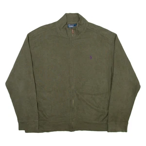 POLO RALPH LAUREN Herren Pullover grün 1/4 Reißverschluss eng Strick XL - Bild 1 von 6