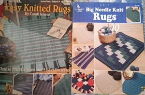 2 Broschüren Strickteppiche Annie's Attic Freizeit Kunst Strickanleitung - Bild 1 von 2