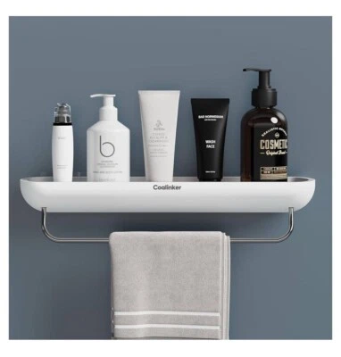 Estante de Ducha con Toallero - Carrito Adhesivo Baño Organizador Almacenamiento Nuevo Foto 1 de 3