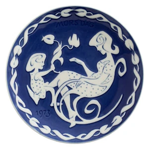 Royal Copenhagen Plat Fête Des Mères 1973 Original Porcelaine Première Choix - Picture 1 of 4