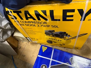 Stanley Air Compressor Silenced 2.75HP 50 Litre tank - Picture 1 of 2