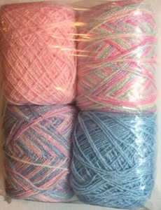 Brisa Yarn. Colors 3/136/901/67 Acrylic/Rayon. 450 yards each.1 lot of 4. - Picture 1 of 3