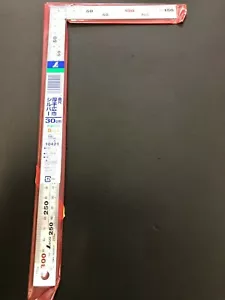 Regla Shinwa Gruesa Ancha Plateada Cuadrada 30cm 300mm 10421 de JAPÓN - Imagen 1 de 5