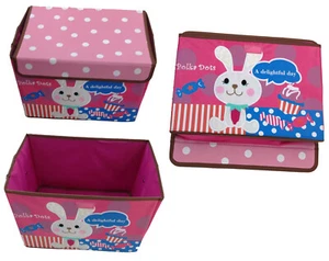 Caja de juguetes conejo rosa caja de almacenamiento caja de juguetes almacenamiento muebles infantiles - Imagen 1 de 1