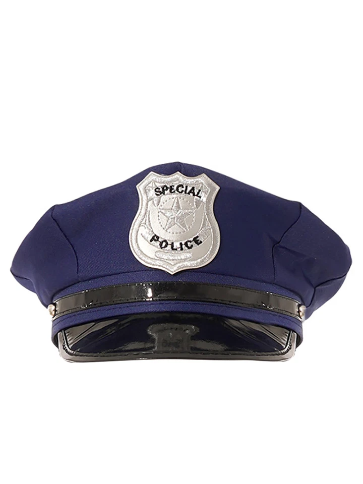 Sexy Disfraz de Oficial de Policía para Mujer Uniforme de Halloween Mono con Cinturón Cartera Foto 1 de 3