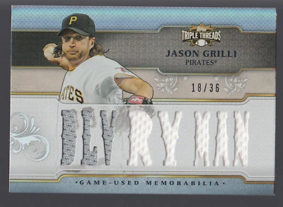 2014 Triple Threads "DLVRY Man" 8 Piece Jersey Relic Combo Jason Grilli 18/36 - Image 1 of 2