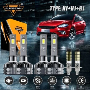 For Beetle 1998-2005 6X AUXBEAM H1 LED Headlight High/low +Fog Light Bulbs 6500K - Picture 1 of 12