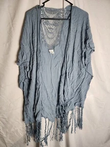 Sonoma Light Blue Beach Kimono One Size - Picture 1 of 6