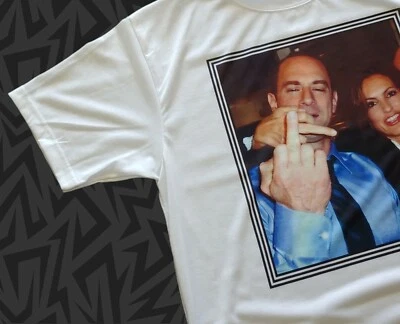 Nueva Camiseta LEY Y PEDIDO SVU Elliot Stabler Olivia Benson DEDO MEDIO S-2XL Foto 1 de 4