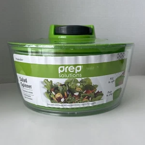 BRANDNEU IM PAKET PROGRESSIVE VORBEREITUNGSLÖSUNGEN grün weiß Salat Spinner 4 qt - Bild 1 von 6
