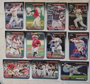 Juego de equipo 2024 Topps Serie 2 Cleveland Guardians Bibee Rocchio - Imagen 1 de 1