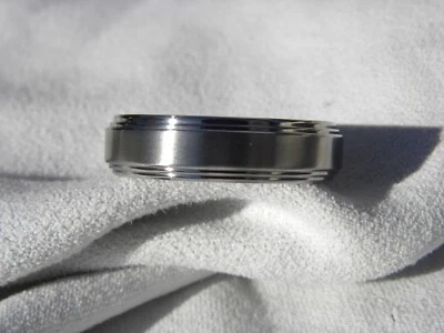 6 毫米双踏边,结婚戒指,舒适贴合,钛戒指 — 第 1/4 张图片
