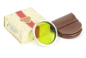 Rolleiflex Light Green -1 Filter RIII Bay 3 R3 Bayonett 3 for 2.8F Boxed No.0124 - Picture 1 of 2