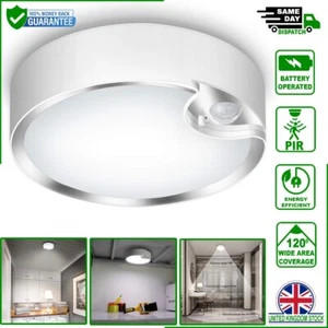 80 LED Motion Sensor Ceiling Light Battery Operated – Wireless Indoor Lamp 6000K - Picture 1 of 12