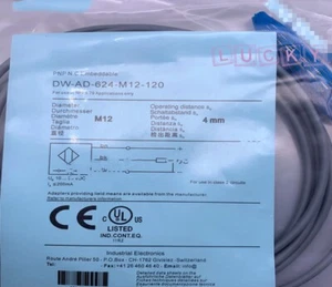 1PC NEW Replace for Contrinex DW-AD-624-M12-120 Proximity switch sensor - Picture 1 of 1