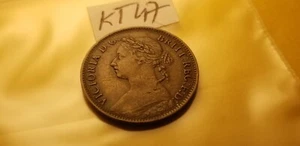 Great Britain 1888 Rare Farthing Farthing Coin Idkt41. - Picture 1 of 2