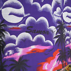Tissu tropical Samoa violet juste timide 2 mètres tissu artisanat #77