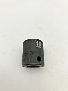 SK Tools 8968 3/8" Drive 18mm 6 Point Metric Impact Socket USA - Picture 1 of 8
